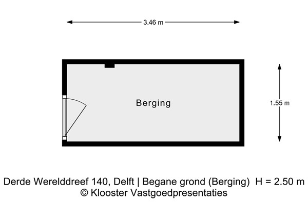 Plattegrond - Derde Werelddreef 140, 2622 HH Delft - Derde Werelddreef 140_Begane grond (Berging).jpg